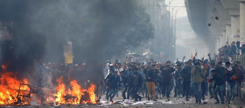 Delhi Riot scene
